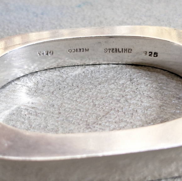 Vintage Taxco Sterling Silver Bracelet 6.5" - Picture 2 of 13